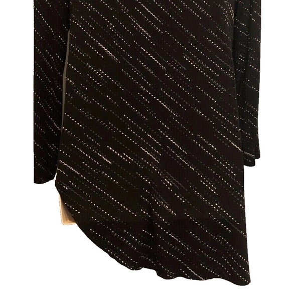 Women's APT. 9 Black Multi Asymmetrical Scoop Neck Jersey Top Size XL - Picture 8 of 9